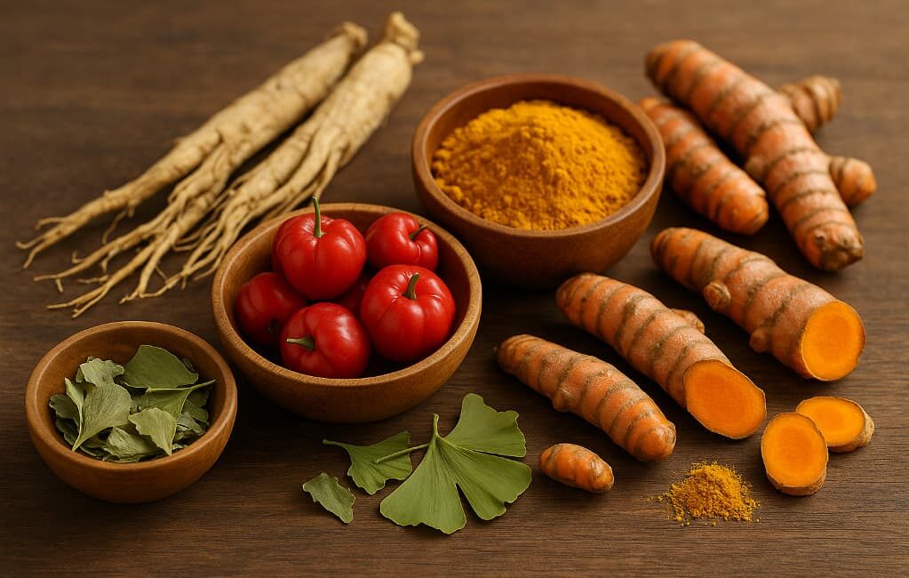 Roślinne składniki suplementów